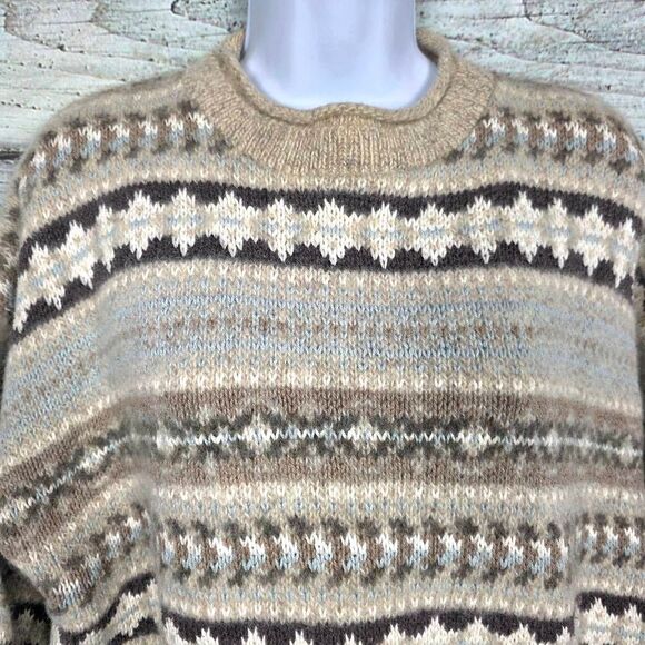 Woolrich Vintage Women’s Large Wool Nordic Sweater USA - Picture 3 of 9